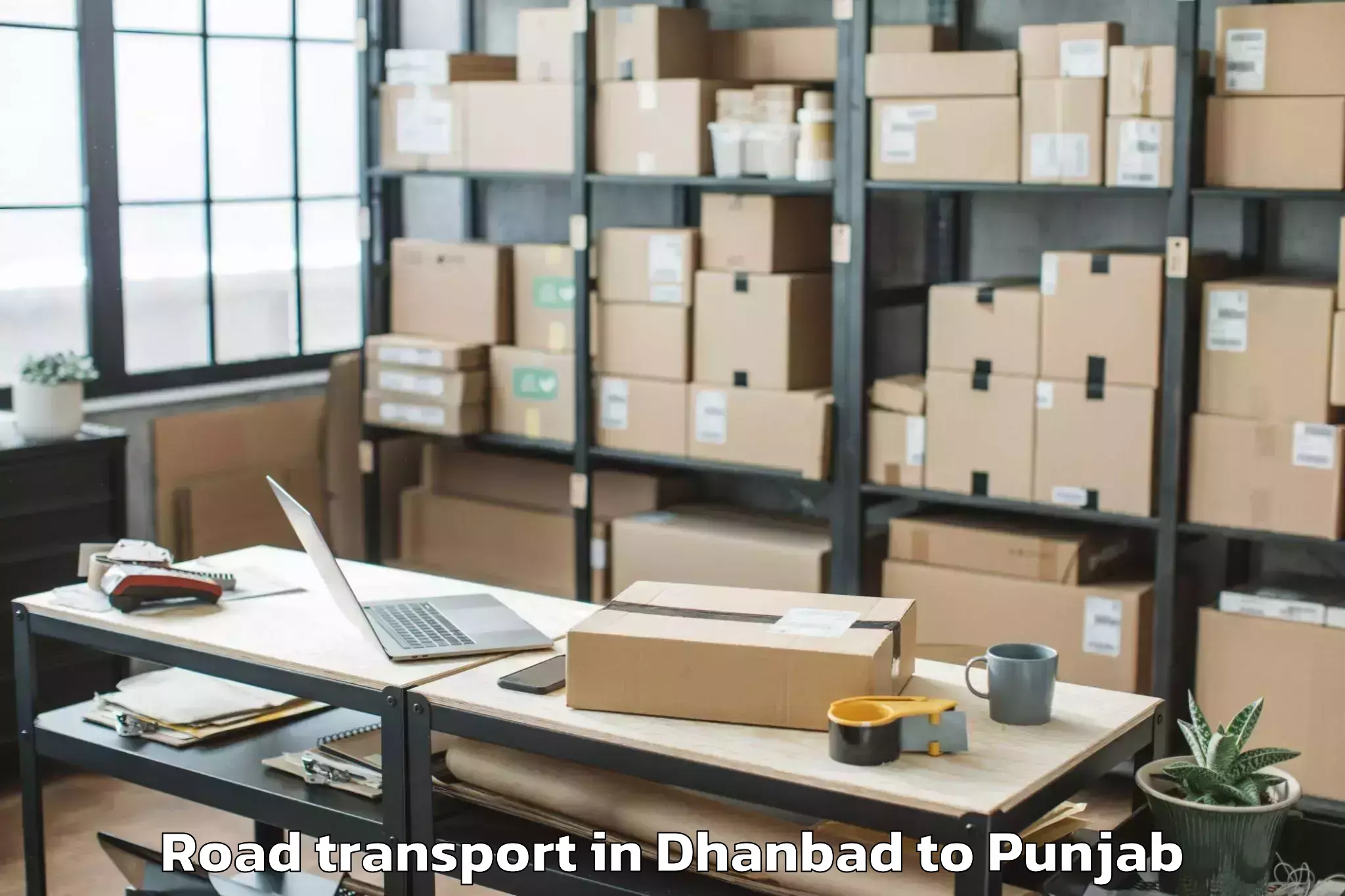 Book Dhanbad to Maharaja Ranjit Singh Punjab T Road Transport Online